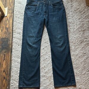 Levi's Dark Blue Straight Jeans for Men